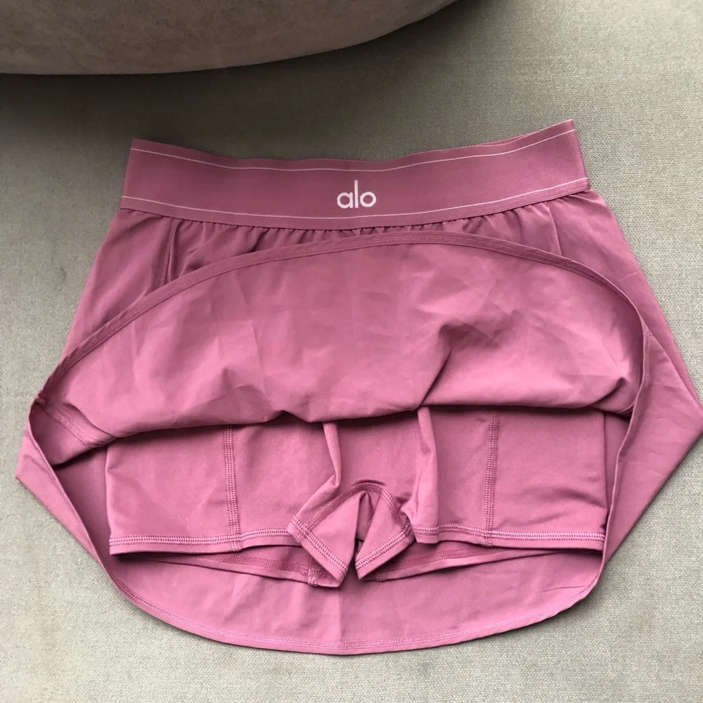 Alo Yoga Match Point Tennis Skirt Soft Mulberry M